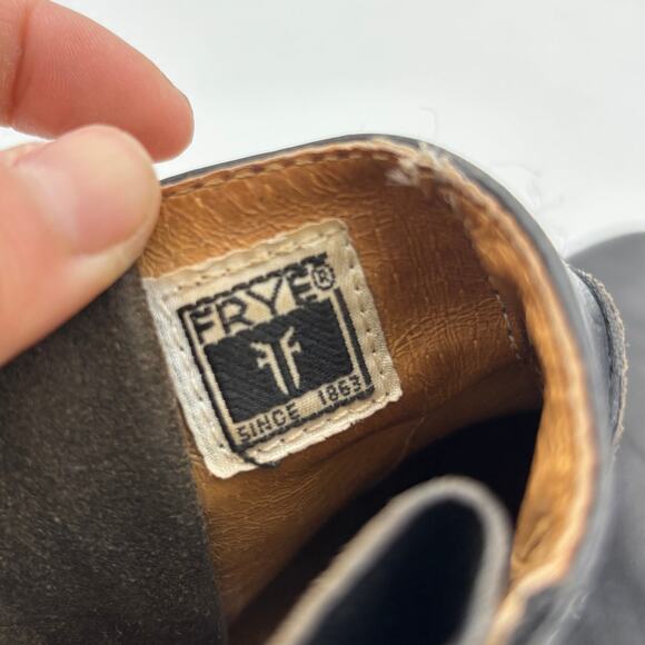 Frye Leather Veronica Seam Short Boots Ankle Zip Booties Women's 8B - Picture 9 of 13